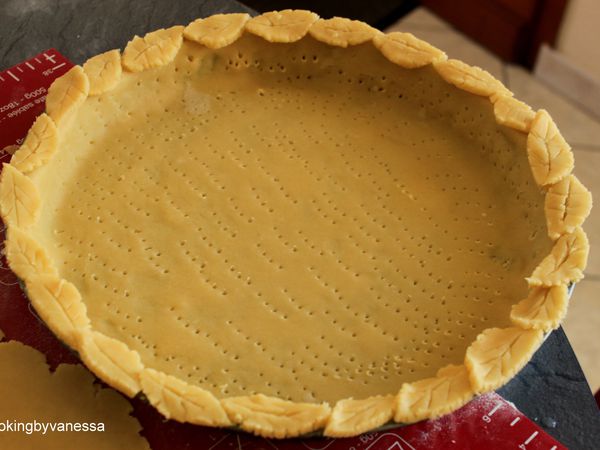 Tarte aux pommes bouquet de roses