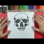 Como dibujar una calavera 💀 paso a paso 56 | How to draw a skull 💀 56