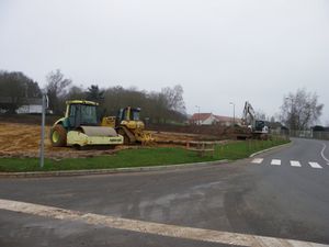 Les travaux de la zone industrielle de Crépy en Valois