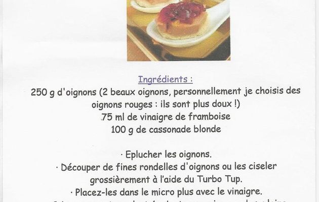 Foie gras et confit d'oignon