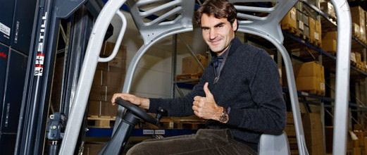 PHOTOS: Roger FEDERER à Jura Coffee Headquarters