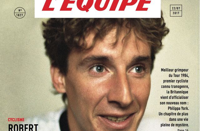 Entretien avec Robert Millar, cycliste transgenre, samedi dans le magazine L'Equipe.