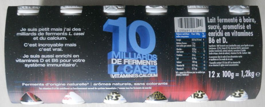 Star Wars arrive sur les Actimels Danone