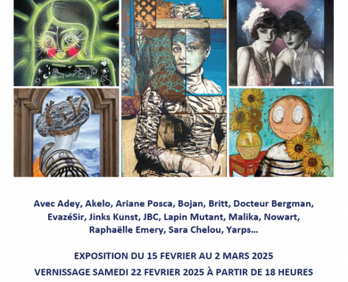 Le Pouliguen / La Graffiti Compagnie : Exposition  "Y a pas de mâle ! Portraits 100% féminins" du samedi 15 février au dimanche 2 mars 2025