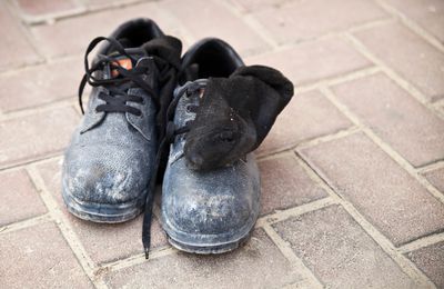 shoes outside the mosque