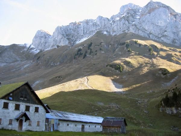 <p>Les Cornettes de Bise&nbsp;- 2432m&nbsp;- Massif du Chablais. D&eacute;part des Chalets de Bise (1502m). Lundi 7 Novembre 2005.</p>
<p>Ce magnifique sommet est un des plus haut du Chablais. Tr&egrave;s sauvage, il est au coeur d'un site pr&eacute;serv&eacute; et&nbsp;de toute beaut&eacute;. </p>
<p>Le sommet orient&eacute; E/SE nous semblait parfait pour d&eacute;coller en ce bel automne. Mais il y avait un peu trop de vent d'Ouest. Nous avons donc d&eacute;cid&eacute; de redescendre et apr