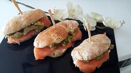  Sandwich Ciabatta saumon avocat 