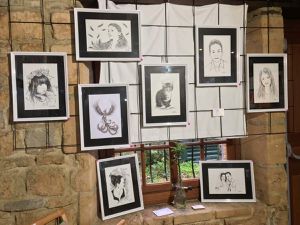 Exposition - Vitrine de Warcq - 2017 - les artistes de l’atelier de Flo