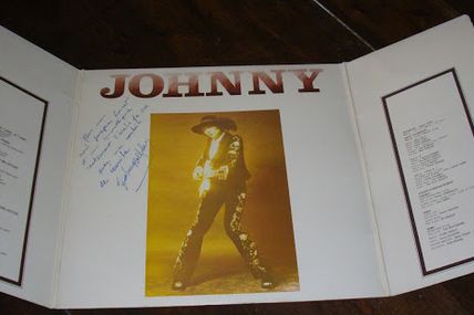 disque 33t 33 tours Johnny Hallyday dédicacé autographe RARE je t'aime je t'aime