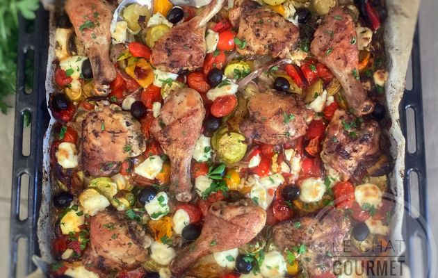 Poulet rôti à la grecque