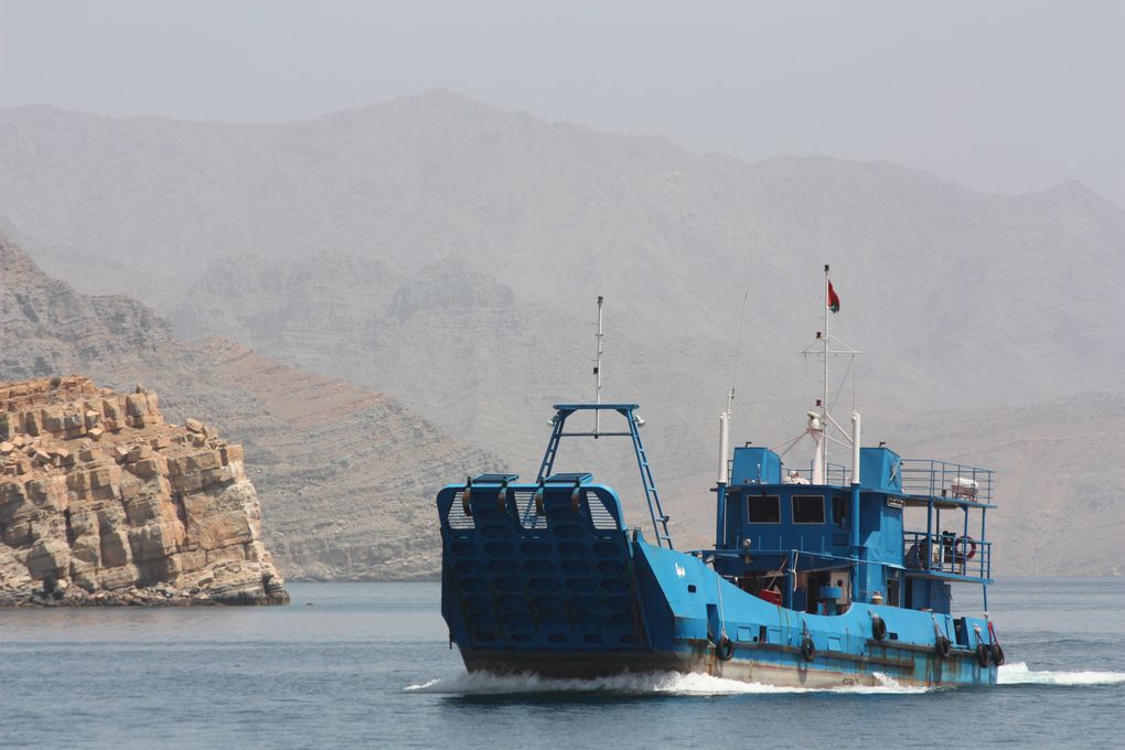Quelques photos du "fjord" de Mussamdan au sultanat d'Oman.