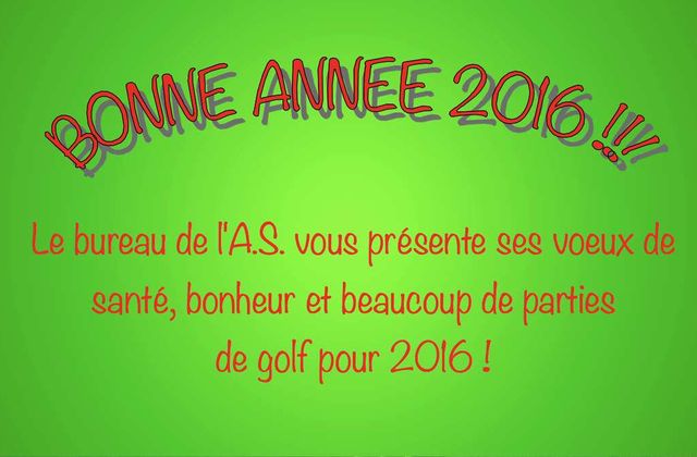 BONNE ANNEE 2016 !
