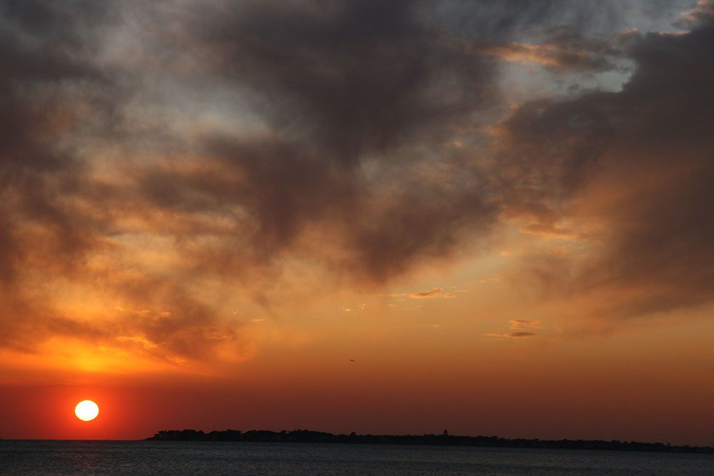 Couché de soleil baie de La Baule - Photos Thierry Weber Photographe de Mer Guérande La Baule