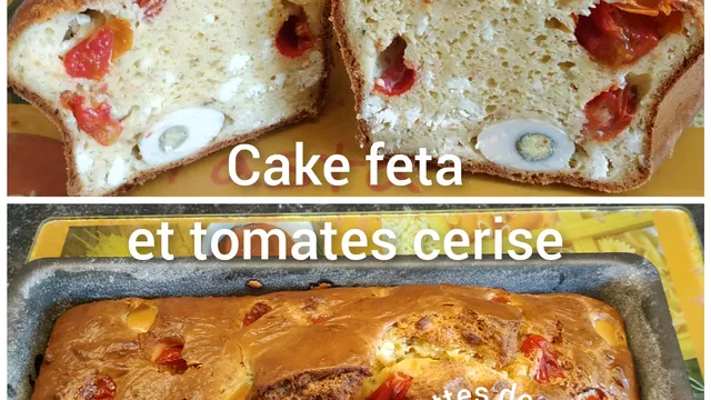 Cake feta et tomates cerises