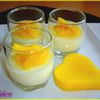 PANNA COTTA AU RHUM-VANILLE ET COULIS DE MANGUE