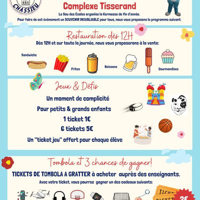 information Sou des écoles Kermesse du samedi 24 juin 