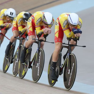 1ère journée des championnats de France sur piste : le titre pour la normandie en poursuite par équipes élites pour Clément Petit (VC Rouen 76)