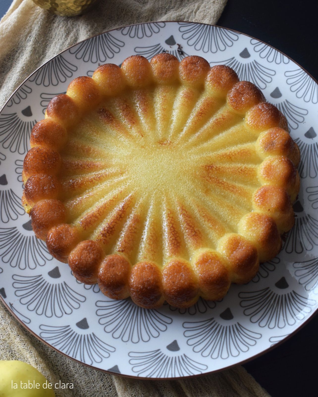 Gâteau pommes rhum