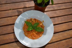 RISOTTO à la TOMATE et au BASILIC