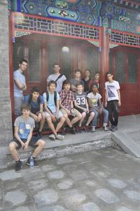 Le groupe en visite à Baoding