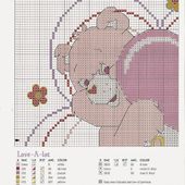 ♥Meus Gráficos De Ponto Cruz♥: Ursinhos Carinhosos em Ponto Cruz (1ª parte)