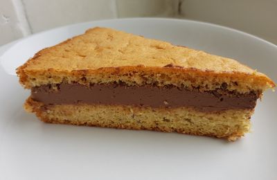 Goûter génoise et chocolat