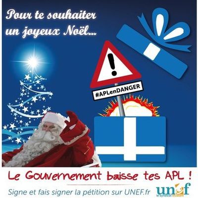 Le cadeau de Noël du gouvernement ?  La baisse des APL !