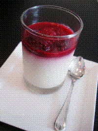 Panna cotta à la Framboise