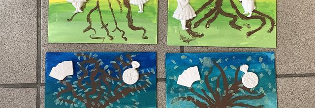 Atelier enfants: tableau Alice au pays des merveilles