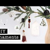 DIY HOLIDAY ORNAMENTS (Aesthetic & Simple Tutorials) | XO, MaCenna