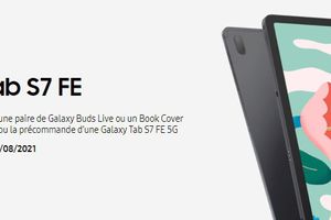 ODR : Jusqu’à 100€ remboursés sur la tablette Galaxy Tab S7 FE 5G