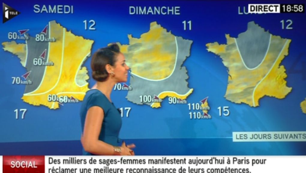 2013 11 07 - 18H57 - ALICIA FALL - ITELE - LA METEO