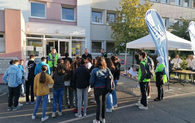 Visite du CFA du Bâtiment avec les élèves de 4 et 3e