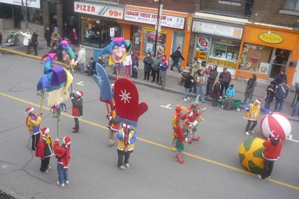 La parade du Père Noël