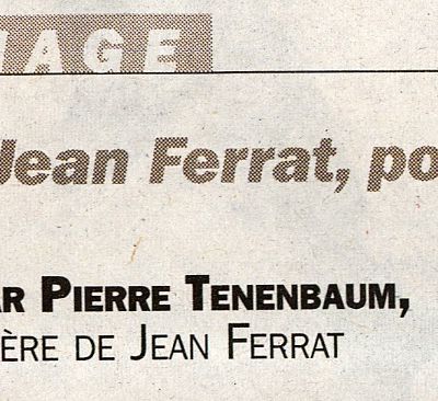 « Jean Ferrat, poète, France »