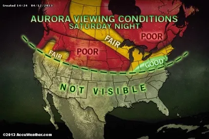 Northern Lights Spectacular Possible Saturday