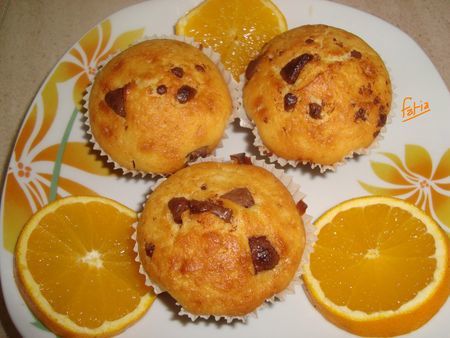 MUFFINS MOELLEUX ORANGE/CHOCOLAT