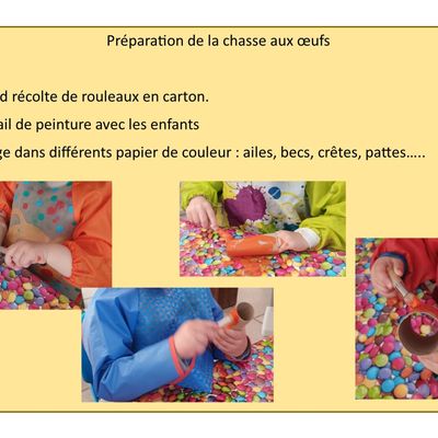 Chasse aux oeufs pour tout petits