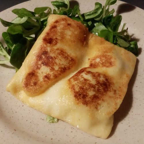 Recette : crêpes au fromage à raclette 