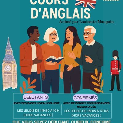 Cours d'Anglais au Pôle Animation Pierre Sévin
