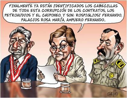 Hechos de la politica peruana poresentados por el caricaturista Carlin