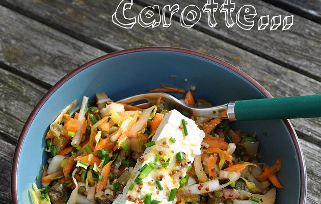 Salade de lentilles vertes du Puy, endive, carotte et feta