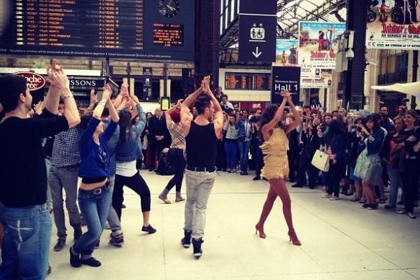 Zapping : Shy'm danse gare de Lyon pour "Danse avec les stars"