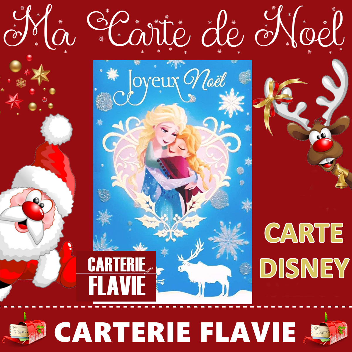 Ma Carte De Noel Idee Du Jour Carte Double Disney La Reine Des Neiges Le Blog De Flavie