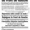 Tract:2012-La parole au peuple avec le programme populaire du Front de Gauche!
