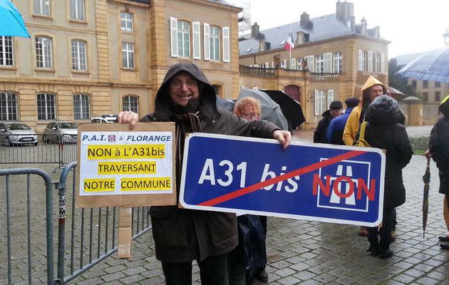 Une cinquantaine de manifestants à Metz contre le tracé de l'A31 bis par Florange