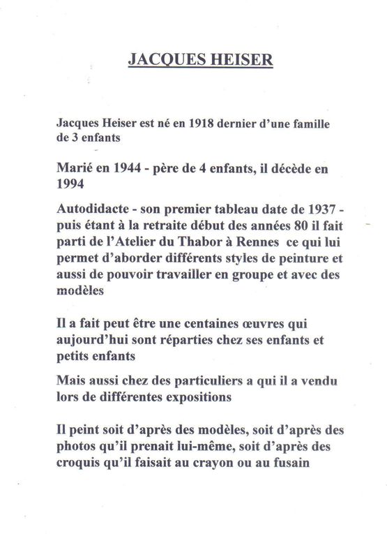 *Pierre Carriou,peintre(35),*Jacques Chabert,peintre(56)*Mary,peintre(56)*Christine Mercier,peintre(22),*Véronique Laryennat,peintre(56)*Pascal Hennecart (31),*Ludo le jongleur fou (35),*Sacha PUTOV(35), Victor CIFUENTES PALACIOS (peintre mapuche