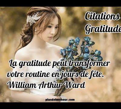 Belles citations sur la gratitude