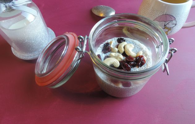 CHIA PUDDING CRANBERRIES NOIX DE CAJOU