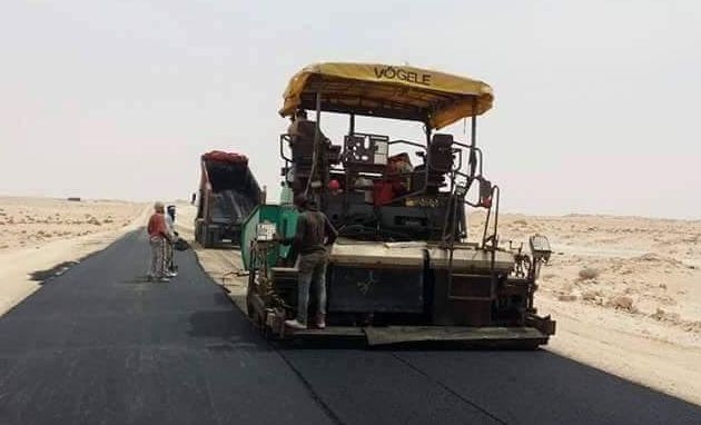 Diapo. Premières images du chantier de Guerguerat...